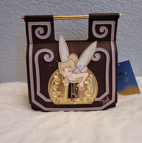 Danielle Nicole Disney Tinker Bell Keyhole Pixie Dust Crossbody Bag - Picture 3 of 4